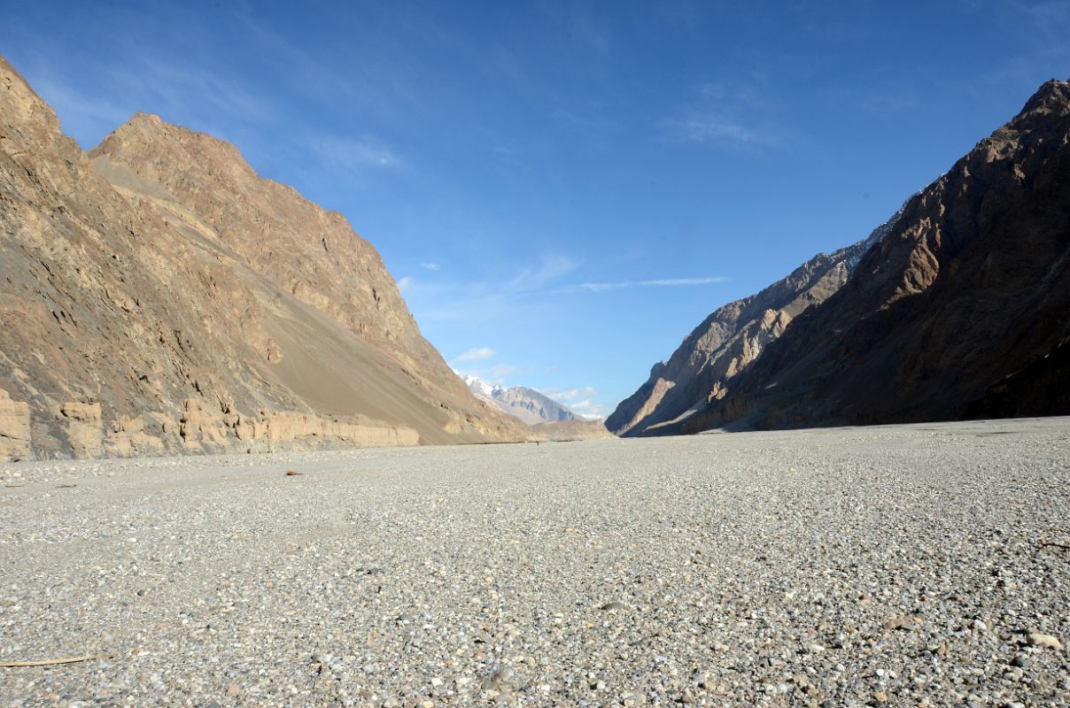 18 River Junction Camp Is Up Ahead On The Left In The Shaksgam Valley On Trek To K2 North Face In China